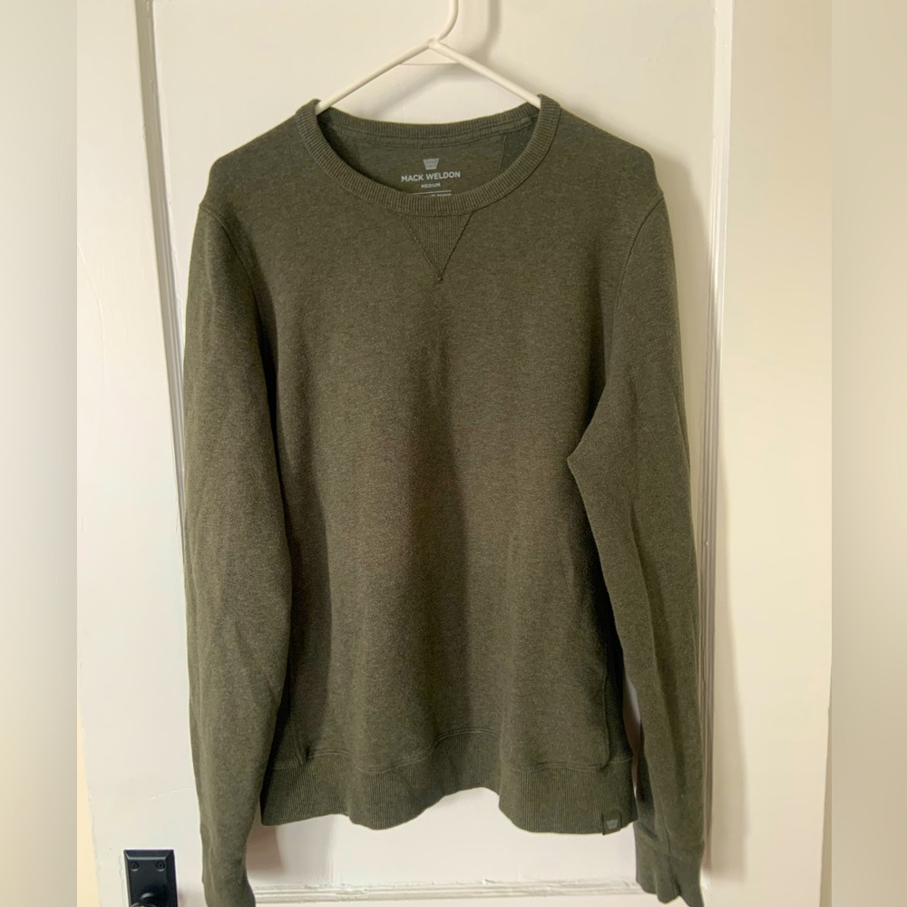 Mack Weldon Ace Sweatshirt Heathered Green